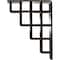 Ekena Millwork Diane Wrought Iron Bracket, (Triple center brace), Antiqued Pale Gold 2"W x 5 1/2"D x 8"H BKTM02X05X08TDIAPG - alternate 6